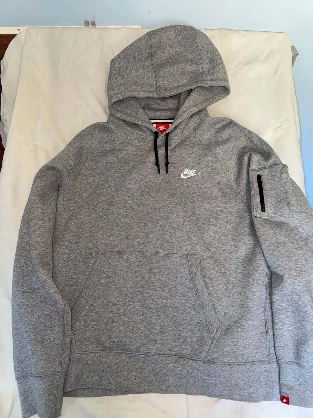 Nike Sportswear Grey Tech Fleece Hoodie with Arm Pocket